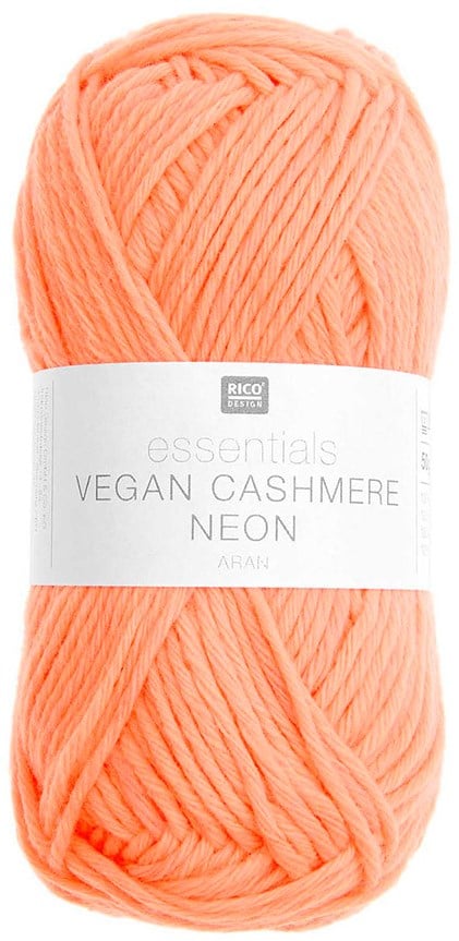Rico Essentials Vegan Cashmere Aran Neon 010 Orange Yarnplaza