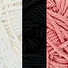 Yarn and Colors Black, White and Bright Comfy Cushion Knitting Kit 047 Old Pink-3
