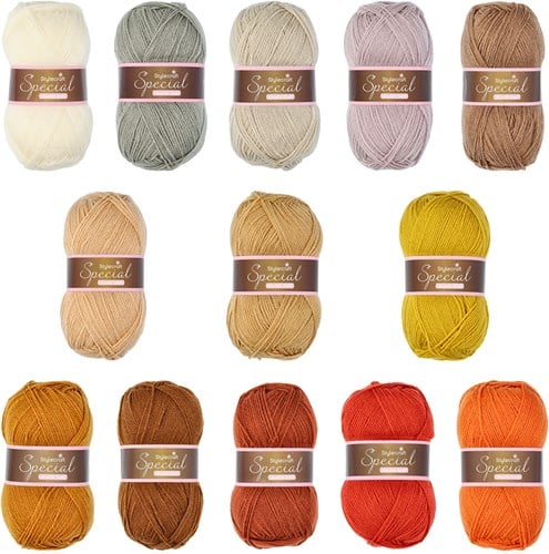 Temperature Table Runner CAL Yarn Kit 3 Sahara