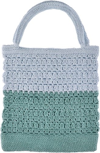 Happy Handmade Bag Crochet Kit 3 Ice Blue & Glass