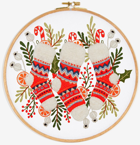 Embroidery Pattern Christmas Stockings-2