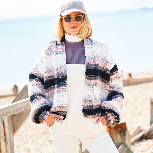 Stylecraft Merry Go Round XL Cardigans Knitting pattern-3