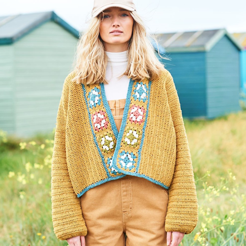 Stylecraft ReCreate DK Granny Motif Cardigans Crochet pattern-3