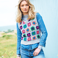 Stylecraft Special DK Granny Square Tank Tops Crochet pattern-3