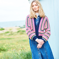 Stylecraft Granny Hexagon Cardigans Crochet pattern-3