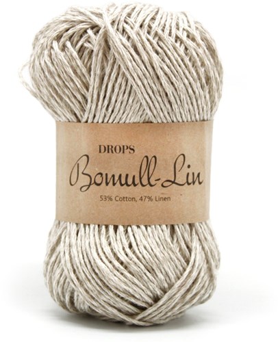 Drops Bomull-Lin Uni Colour 03 Light-beige