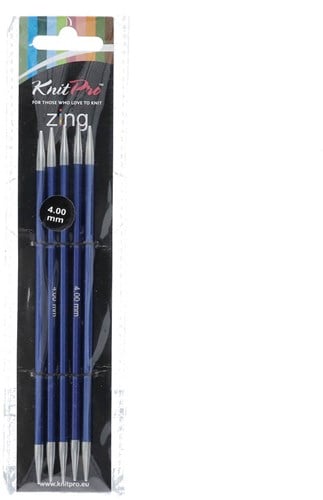 KnitPro Zing Double-Pointed Sock Needles 15cm 4.00 mm