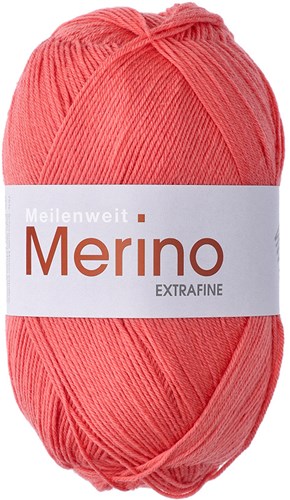 Lana Grossa Meilenweit 100 Merino Extra Fine Uni 2424 Salmon