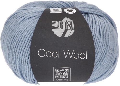 Lana Grossa Cool Wool 2102 Grey Blue