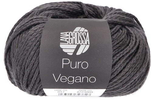 Lana Grossa Puro Vegano 017 Anthracite