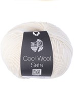 Lana Grossa Cool Wool Seta 001 White