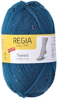 SMC Regia Sock yarn 6-draads Tweed 069 Petrol Tweed