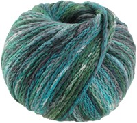 Lana Grossa Cool Merino Big Color 409 dark green/petrol/sea/grey-green/grey/white