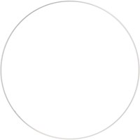 Metal ring 40cm - White