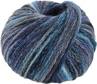 Lana Grossa Cool Merino Big Color 410 grey/mint turquoise/dark blue/royal/blue-violet