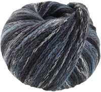 Lana Grossa Cool Merino Big Color 411 anthracite/dark/light/medium/steel grey/raw white