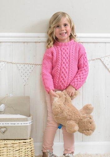 Knitting Pattern Stylecraft Special Aran No. 4175 Children’s Sweaters-2