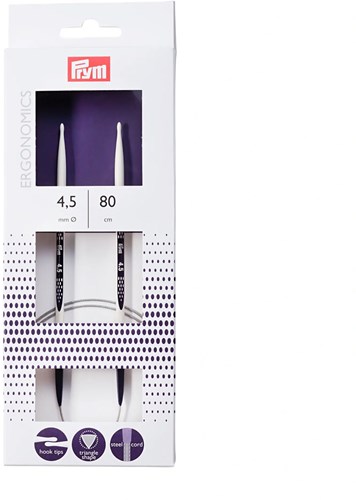 Prym Ergonomics Fixed Circular Knitting Needles 80 cm 4.50 mm