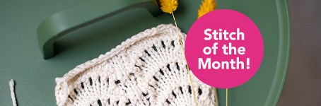 Stitch of the Month: Knit the Peacock's Tail Stitch