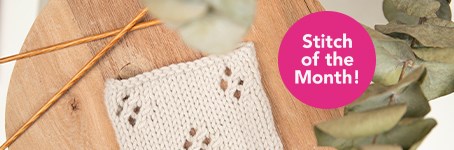 Stitch of the Month: Knitting Diamond Lace
