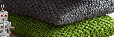 Knitted Pillow made with Phil Express