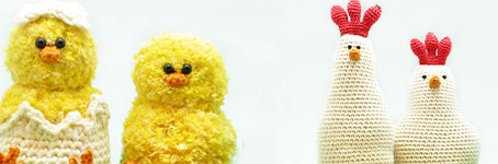 Easter Crochet Projects: A cozy chicken family