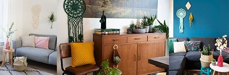 Crochet beautiful home décor in your favorite interior design style!