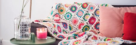 Granny Square Blanket with Phildar Partner 6