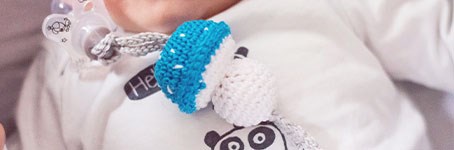 Crocheted Pacifier Holder - Free Crochet Pattern