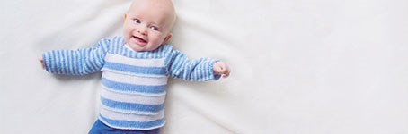 Essentials Cotton Baby Sweater - Free Knitting Pattern