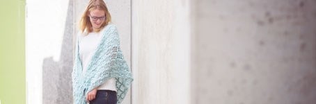 Stylecraft Duck-Egg Wrap - Free Crochet Pattern