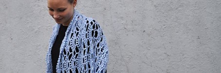Free Pattern: Crochet a lace scarf