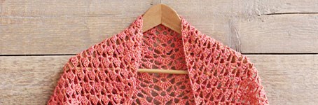 Crochet a silk summer scarf with Knit Collage