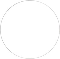 Metal ring 45cm - White