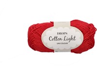 Drops Cotton Light Uni Colour 047 Crimson Red
