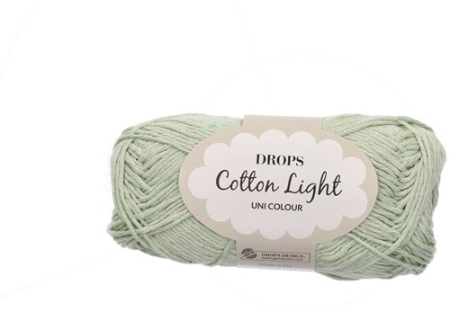 Drops Cotton Light Uni Colour 048 Pistachio ice cream
