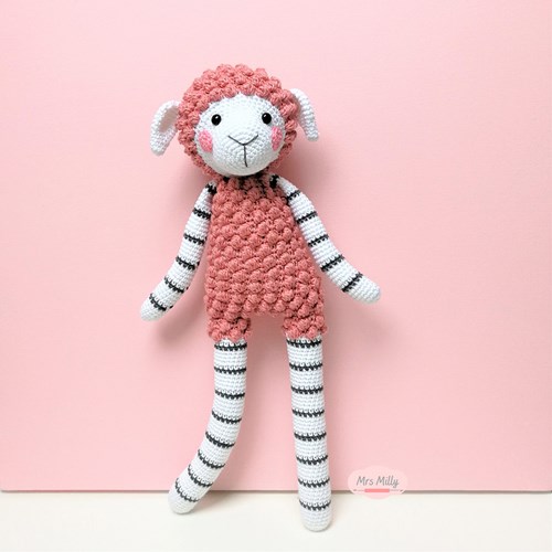 Sheep Lize Long Legs - Mrs. Milly Yarn and Crochet Kit-2