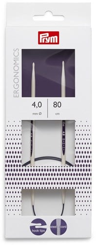 Prym Ergonomics Fixed Circular Knitting Needles 80 cm 4.00 mm