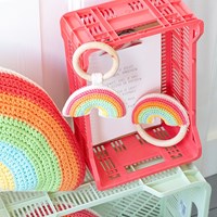 Wolplein Regenboog Bijtring Haakpakket