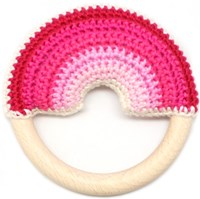 Yarnplaza Rainbow Teething Ring Crochet Kit 4 Girly