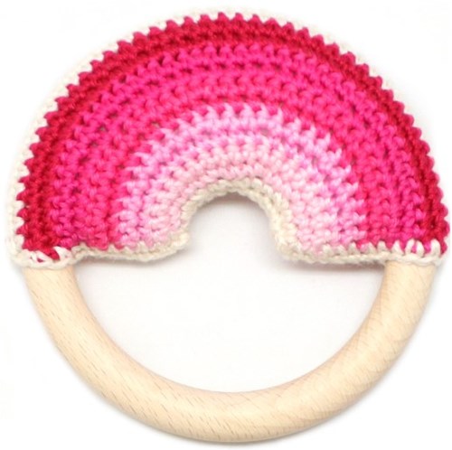 Yarnplaza Rainbow Teething Ring Crochet Kit 4 Girly
