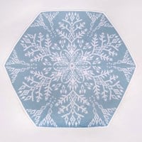 Acrtic Bloom Blanket Ice Blue Crochet kit - Digital Pattern included