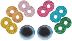 Rico safety eyes glitter mix 40mm 2pc.