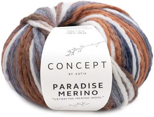 Katia Paradise Merino 505 Ecru-Brown-Grey-Dark Grey