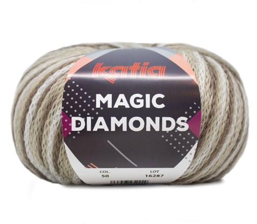 Katia Magic Diamonds 050 Brown / Ecru