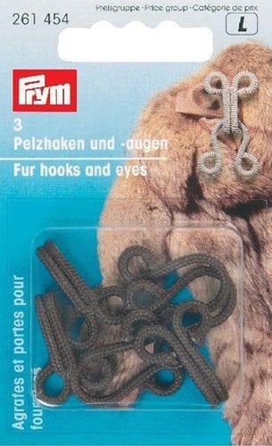 Prym Fur Hooks and Eyes Iron 01 Brown