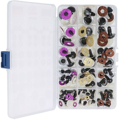 Opry Glitter Animal Eyes Two-tone 8-18mm Brown / Purple / Gold. 60pcs-3
