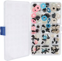 Opry Glitter Animal Eyes Two-tone 8-18mm Gold / Blue / Pink. 60pcs-3