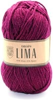 Drops Lima Uni Colour 5820 Ruby red