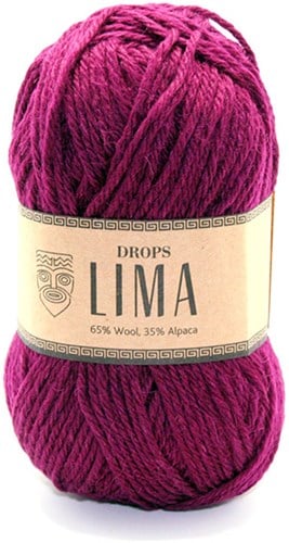 Drops Lima Uni Colour 5820 Ruby red